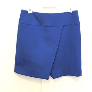 J. Crew royal blue crossover wrap skirt size 2
